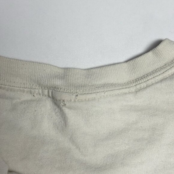 Y2K Style Grunge Cross Shirt Mens Small White Short Sleeve - Picture 10 of 16